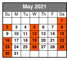 Dolphin Watching Cruise May Schedule