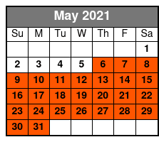 Electric Rock Menu May Schedule