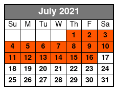 Electric Rock Menu July Schedule