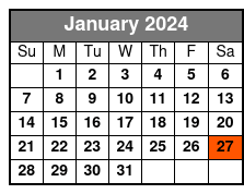 Osprey - Bar on Board January Schedule