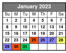 Nights of Lights Boat Cruise January Schedule