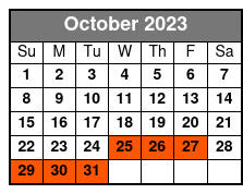 Nights of Lights Boat Cruise October Schedule