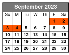 Scenic Boat Ride in St Augustine, FL September Schedule