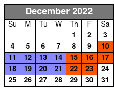 Haunted Hallows Ghost Walk December Schedule