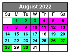 Wisconsin Dells Sunset Dinner Cruise August Schedule