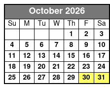 Sunset Cruise 1.5 Hour Lower Grand Lagoon October Schedule