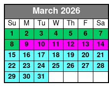 2 Hours Sunset Sail Aboard 50' Sy Ohana March Schedule