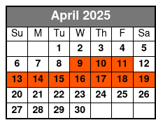 Sunset Sail Aboard 47 ft Daydreams Sailboat in Panama City Beach, FL April Schedule