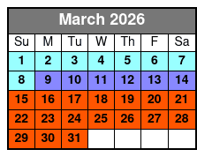 Sunset Sail Aboard 47 ft Daydreams Sailboat in Panama City Beach, FL March Schedule