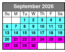 Sunset Sail Aboard 47 ft Daydreams Sailboat in Panama City Beach, FL September Schedule