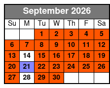 Shell Island Ferry September Schedule