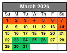 Shell Island Dolphin Sightseeing Boat Tour March Schedule