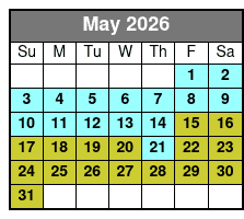 Shell Island Dolphin Sightseeing Boat Tour May Schedule