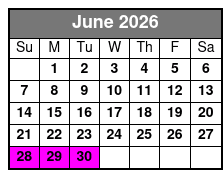 Shell Island Dolphin Sightseeing Boat Tour June Schedule
