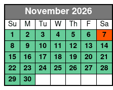 Shell Island Dolphin Sightseeing Boat Tour November Schedule