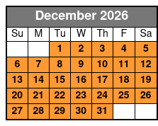 Shell Island Dolphin Sightseeing Boat Tour December Schedule