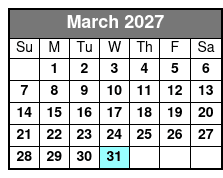 Shell Island Dolphin Sightseeing Boat Tour March Schedule