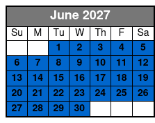 Shell Island Dolphin Sightseeing Boat Tour June Schedule