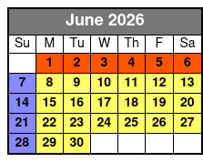 Pirates Voyage Dinner & Show June Schedule