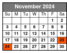 Schedule November Schedule