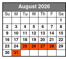 Schedule August Schedule