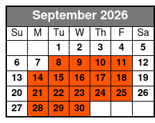 Schedule September Schedule