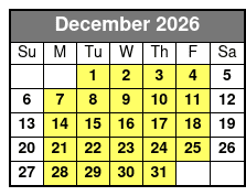Schedule December Schedule