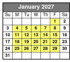 Schedule January Schedule