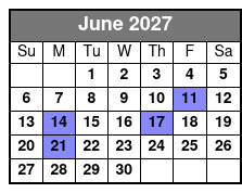 Schedule June Schedule