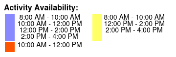 Schedule Color Key