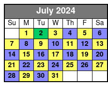 Shell Island Snorkel Cruise July Schedule