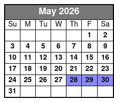Snorkel & Shell Island Cruise May Schedule