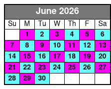 Shell Island Snorkel Cruise June Schedule