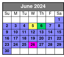 Shell Island Snorkel & Dolphin Cruise June Schedule