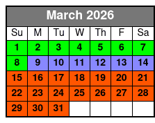 Sunset Catamaran Sail Panama City March Schedule