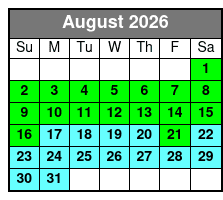 Sunset Catamaran Sail Panama City August Schedule