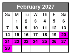 Sunset Catamaran Sail Panama City February Schedule