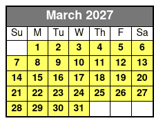 Scream Machine Thrill Ride at Panama City Beach March Schedule