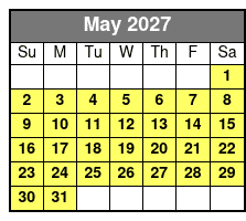 Scream Machine | Sunset Tour May Schedule