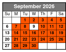 Cruiser Bike (original) September Schedule
