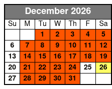 Cruiser Bike (original) December Schedule