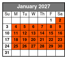 Cruiser Bike (original) January Schedule