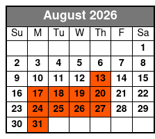 Night - State Park E-Bike Tour August Schedule