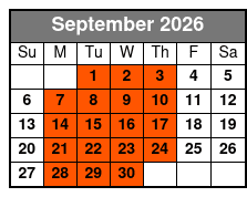 Night - State Park E-Bike Tour September Schedule