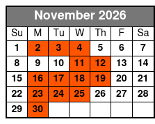 Night - State Park E-Bike Tour November Schedule
