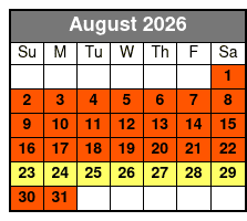 Panama City Scuba Diving Activity for Beginners August Schedule