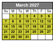 Panama City Scuba Diving Activity for Beginners March Schedule