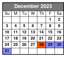 Sedona Sightseeing Tour December Schedule