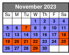 Sedona Canyon Jeep Tour November Schedule
