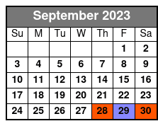 Sedona Chakra Vortex Tour September Schedule